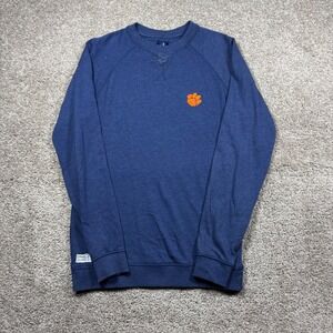 johnnie-O Pamlico Clemson Tigers Sweatshirt Mens Small Twilight Blue JMKO2040